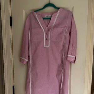 Pink Striped Tunic Dress